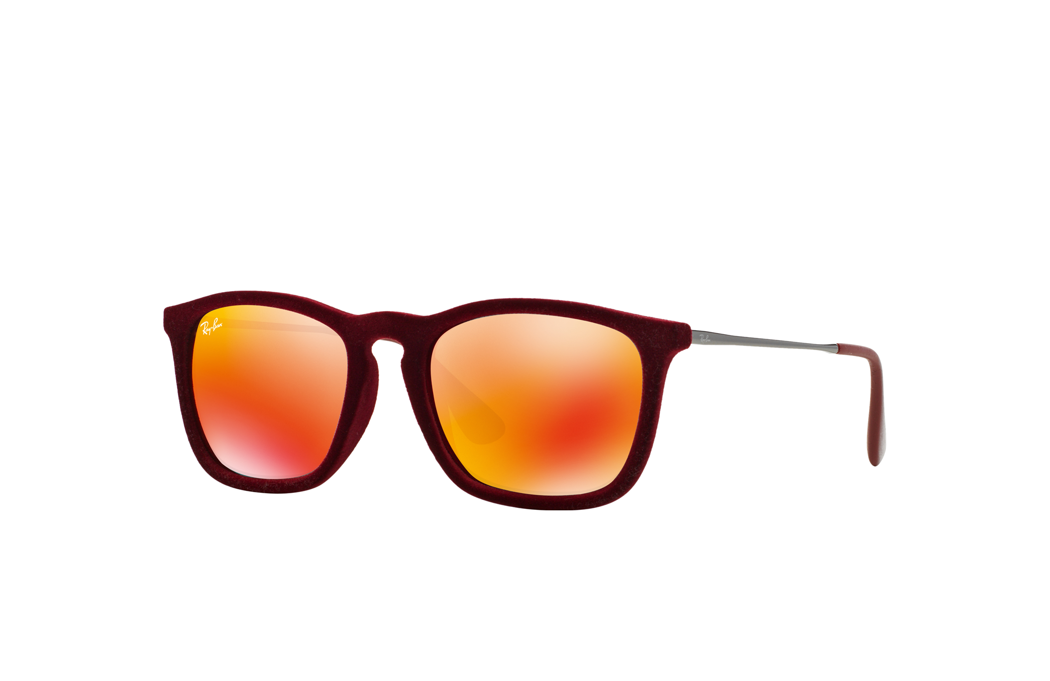 Chris Velvet Sunglasses in Bordeaux Velvet and Red | Ray-Ban®