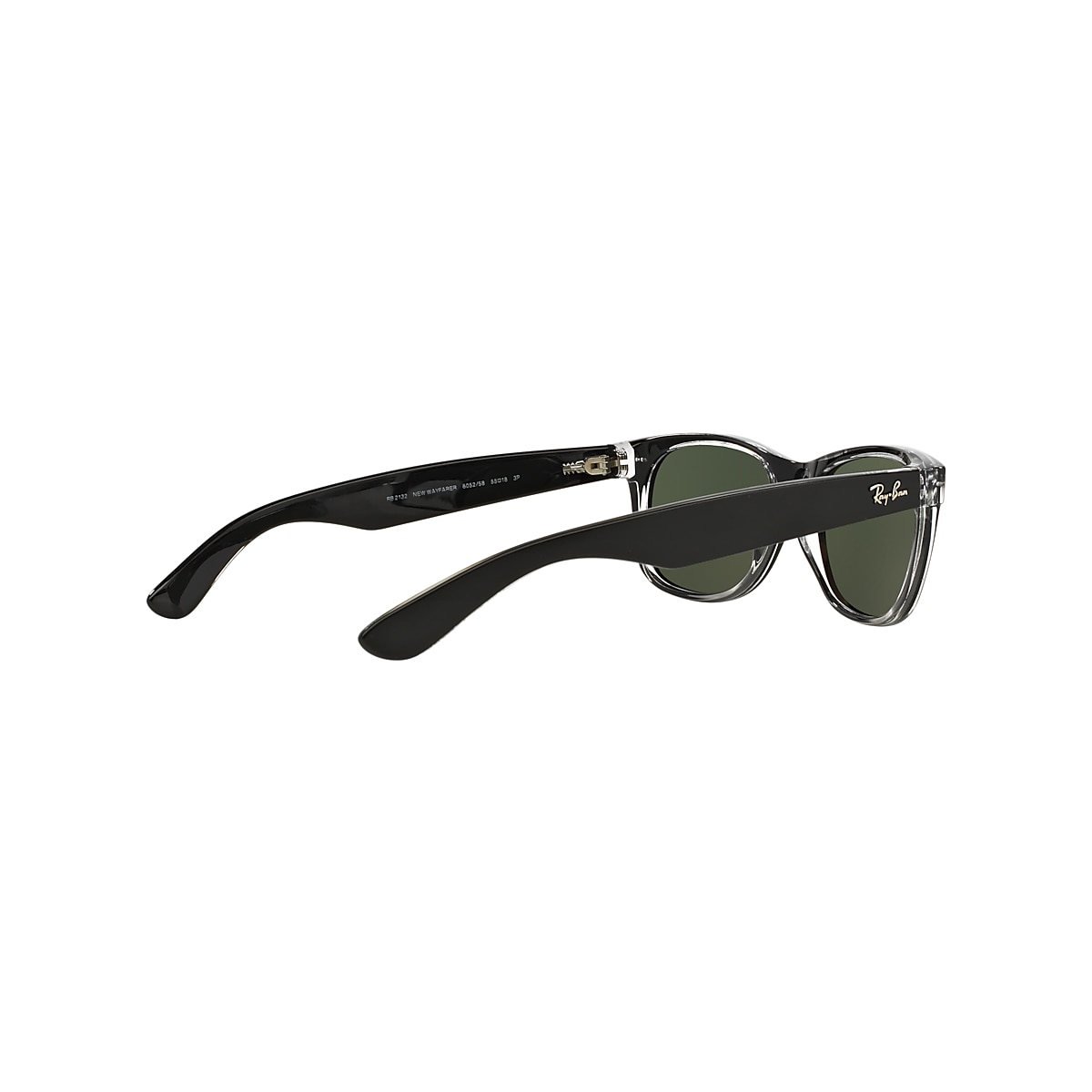 NEW WAYFARER CLASSIC Sunglasses in Black On Transparent and NEW WAYFARER CLASSIC Sunglasses in Black On Transparent and