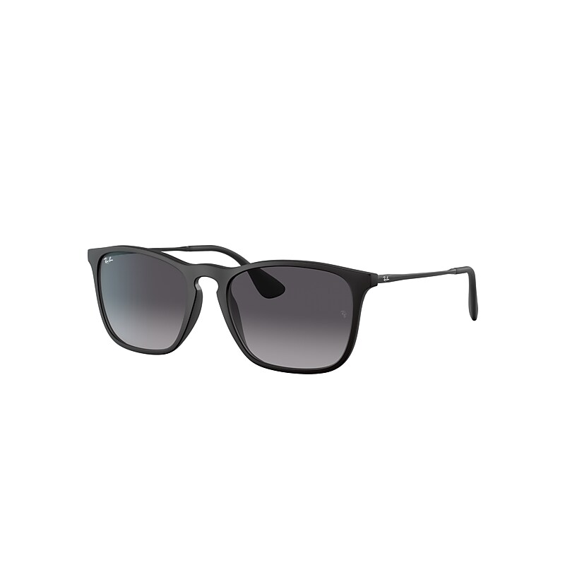 Ray-Ban Chris Sunglasses Black Frame Grey Lenses 54-18