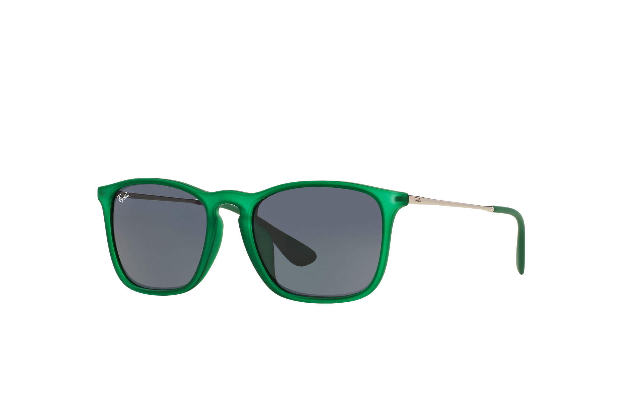 투명 그린 및 그레이 색상의 Chris 선글라스 - RB4187F | Ray-Ban®