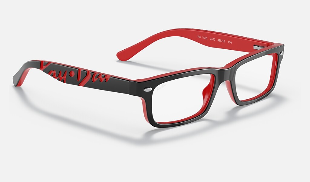 insect Dazzling lavender Rb1535 Optics Kids Eyeglasses with Black On Red Frame | Ray-Ban®