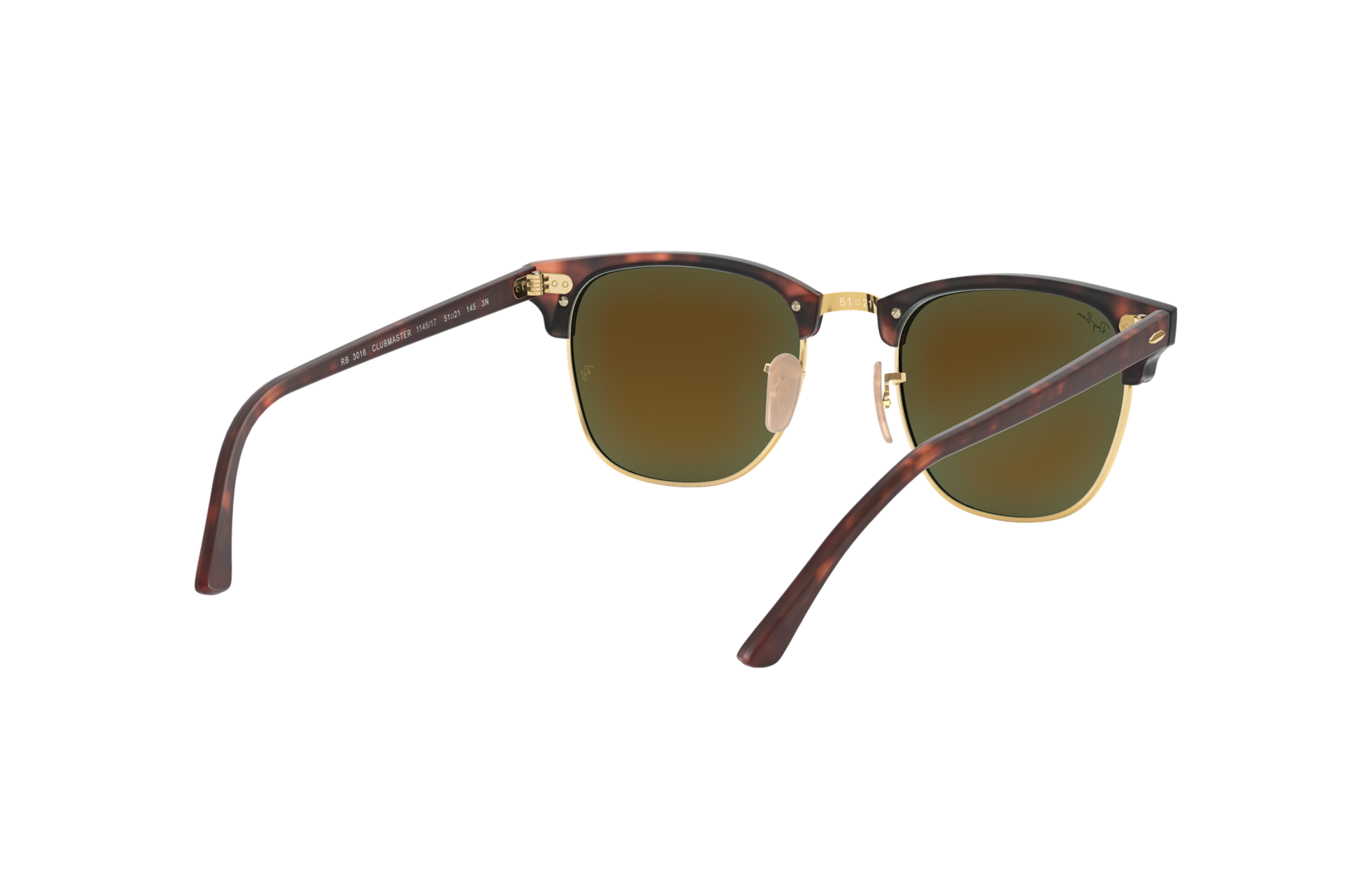 Gafas de Sol Clubmaster Flash Lenses en Carey y Azul | Ray-Ban®