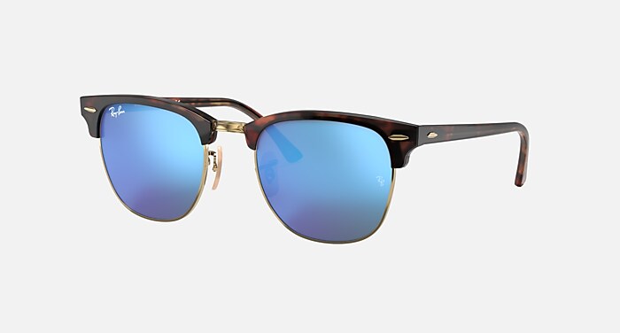 CLUBMASTER CLASSIC Sunglasses in Black On Gold and Green - RB3016