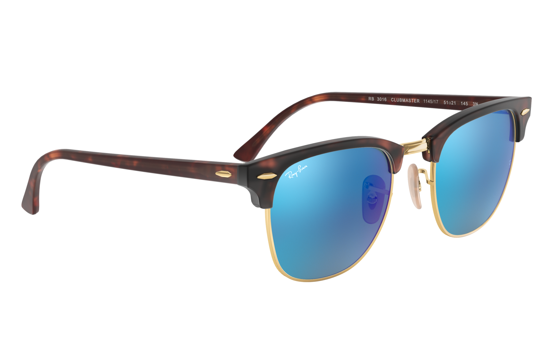 ray ban clubmaster blue tortoise shell