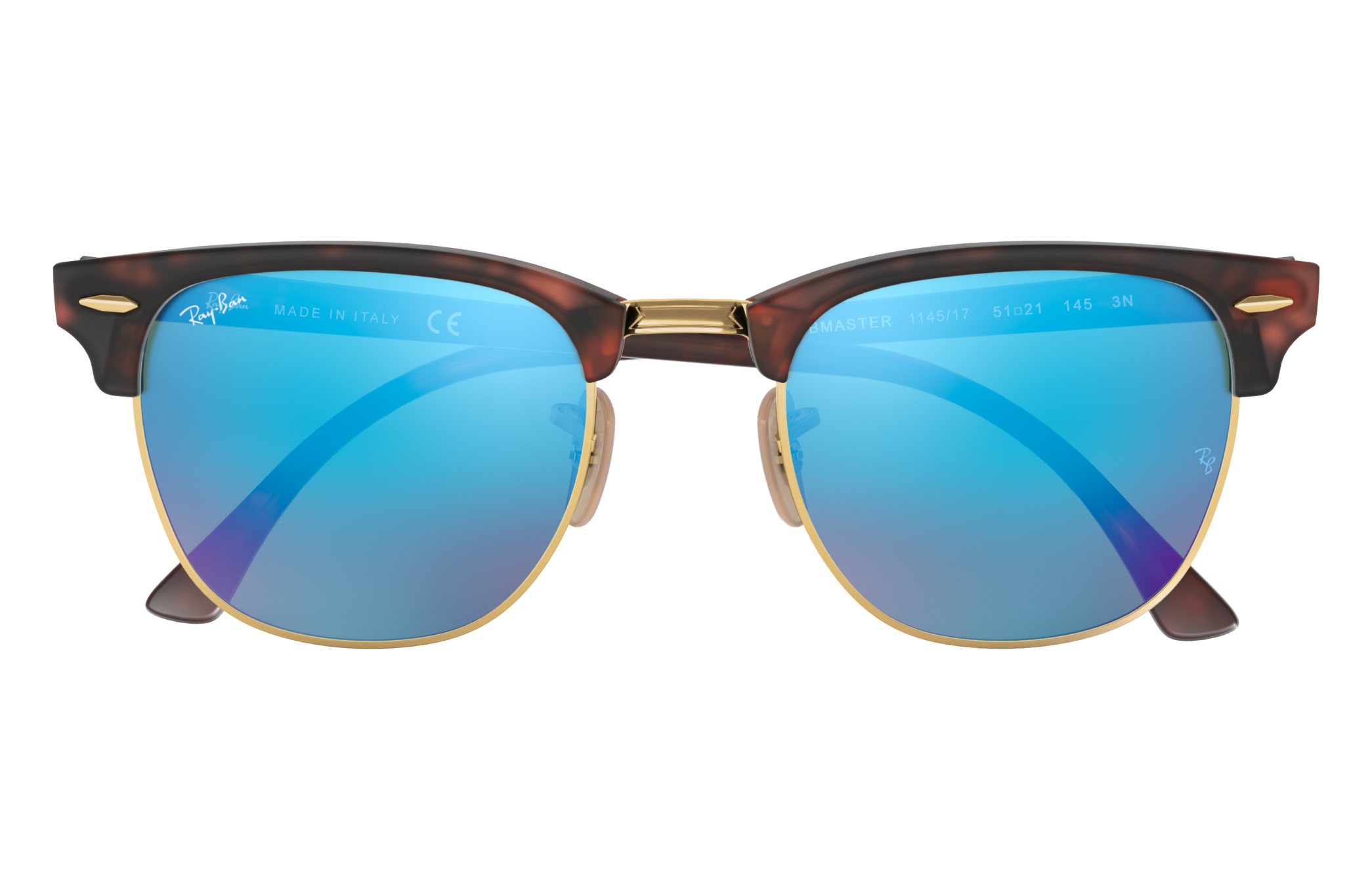 ray ban clubmaster mirrored lenses