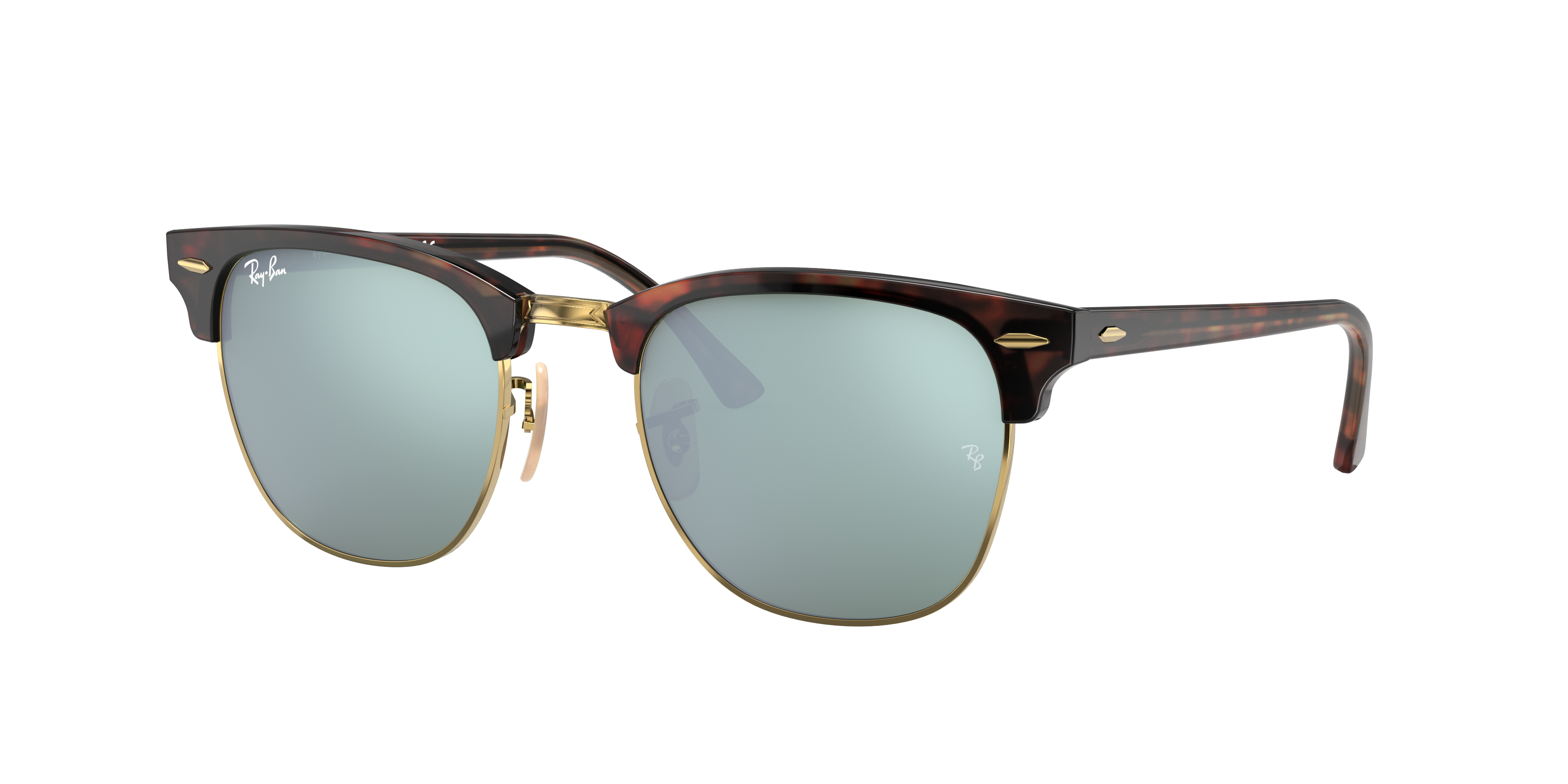 cheekbone Modernize Dislike Clubmaster Flash Lenses Sunglasses in Tortoise and Silver | Ray-Ban®
