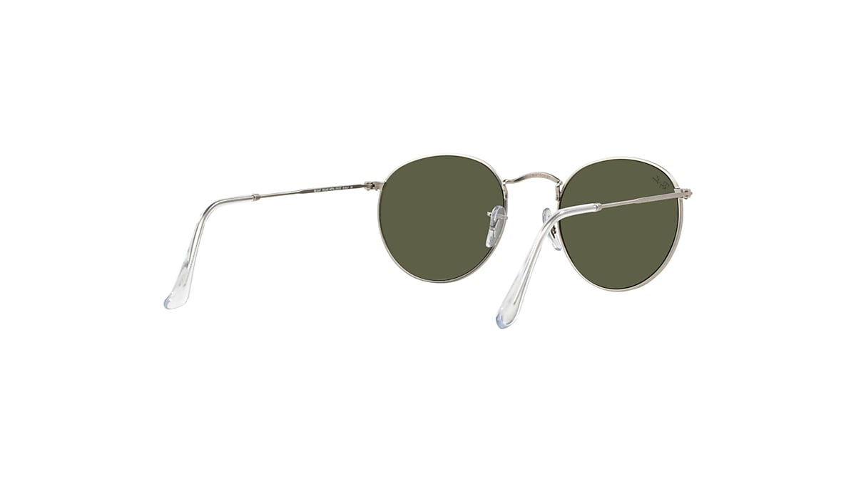 Ray-Ban RB3447 Round Flash Lenses 50 Silver Flash & Silver