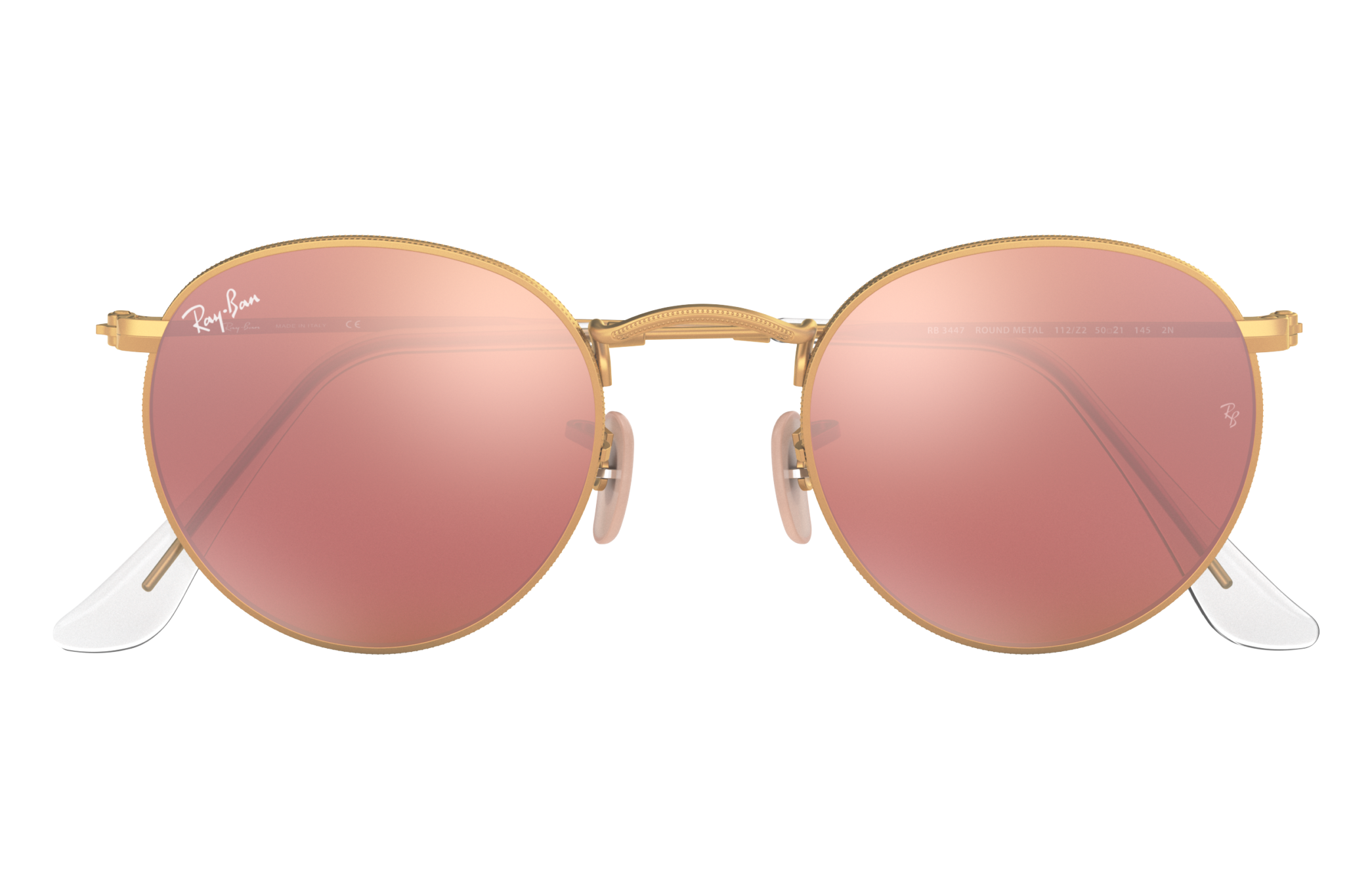 Ray-Ban RB3548N Unisex Polarised Hexagonal Sunglasses, Rose Gold/Pink at  John Lewis & Partners