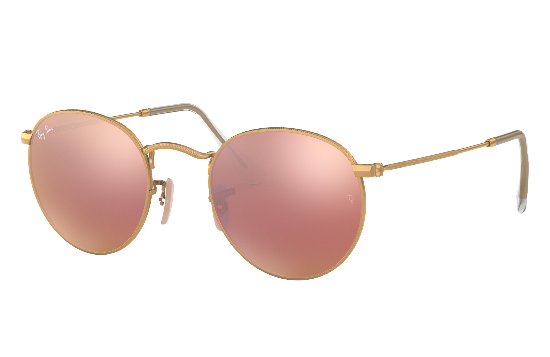 ray ban round reflective sunglasses