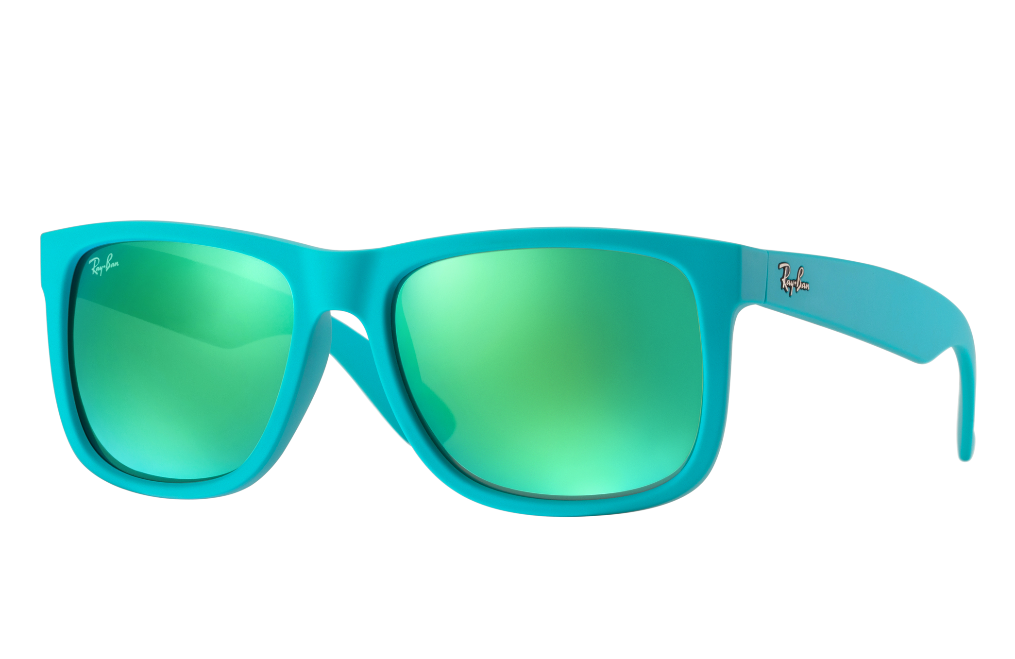 Justin Sunglasses in Turquoise and Green | Ray-Ban®