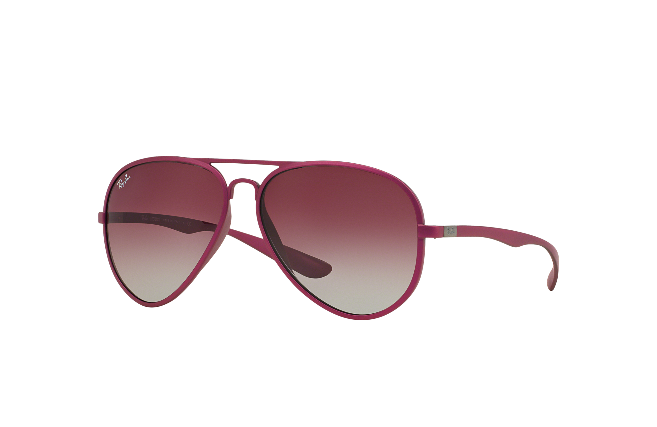 Aviator Liteforce Sunglasses In Violet And Violet Rb4180 Ray Ban® Ca 