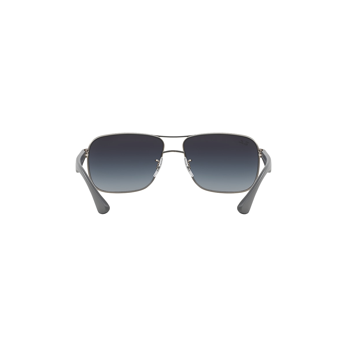 RB3516 Sunglasses in Matte Silver and Gradient Grey - RB3516