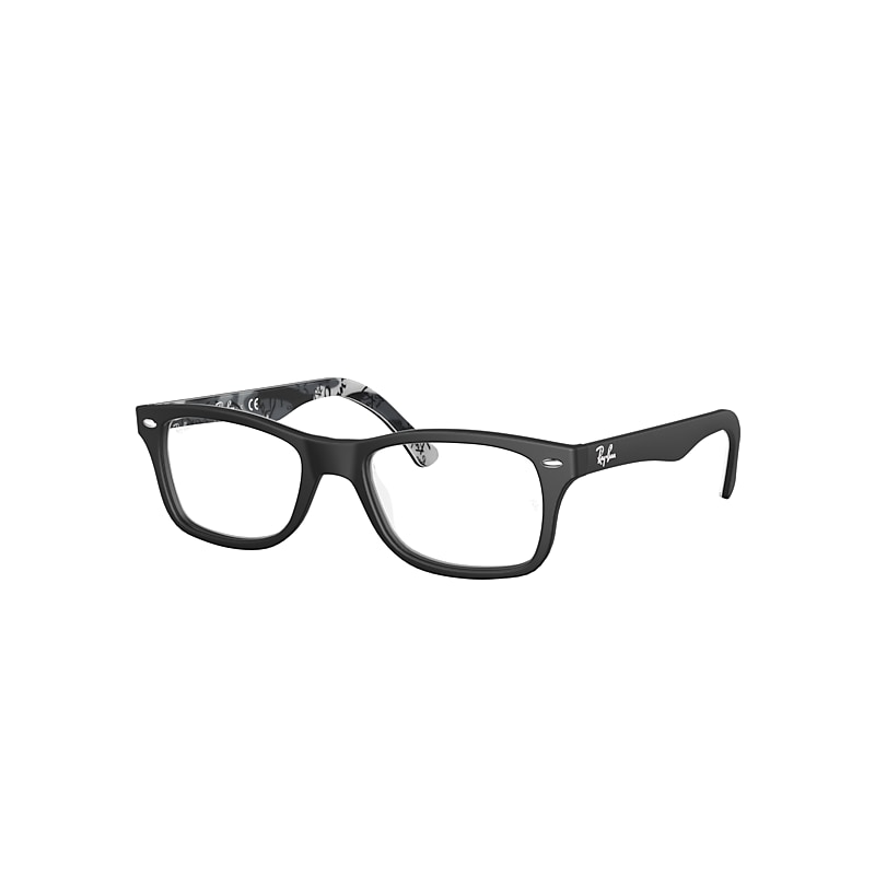 Ray-Ban Rb5228 Optics Eyeglasses Black Frame Clear Lenses Polarized 50-17