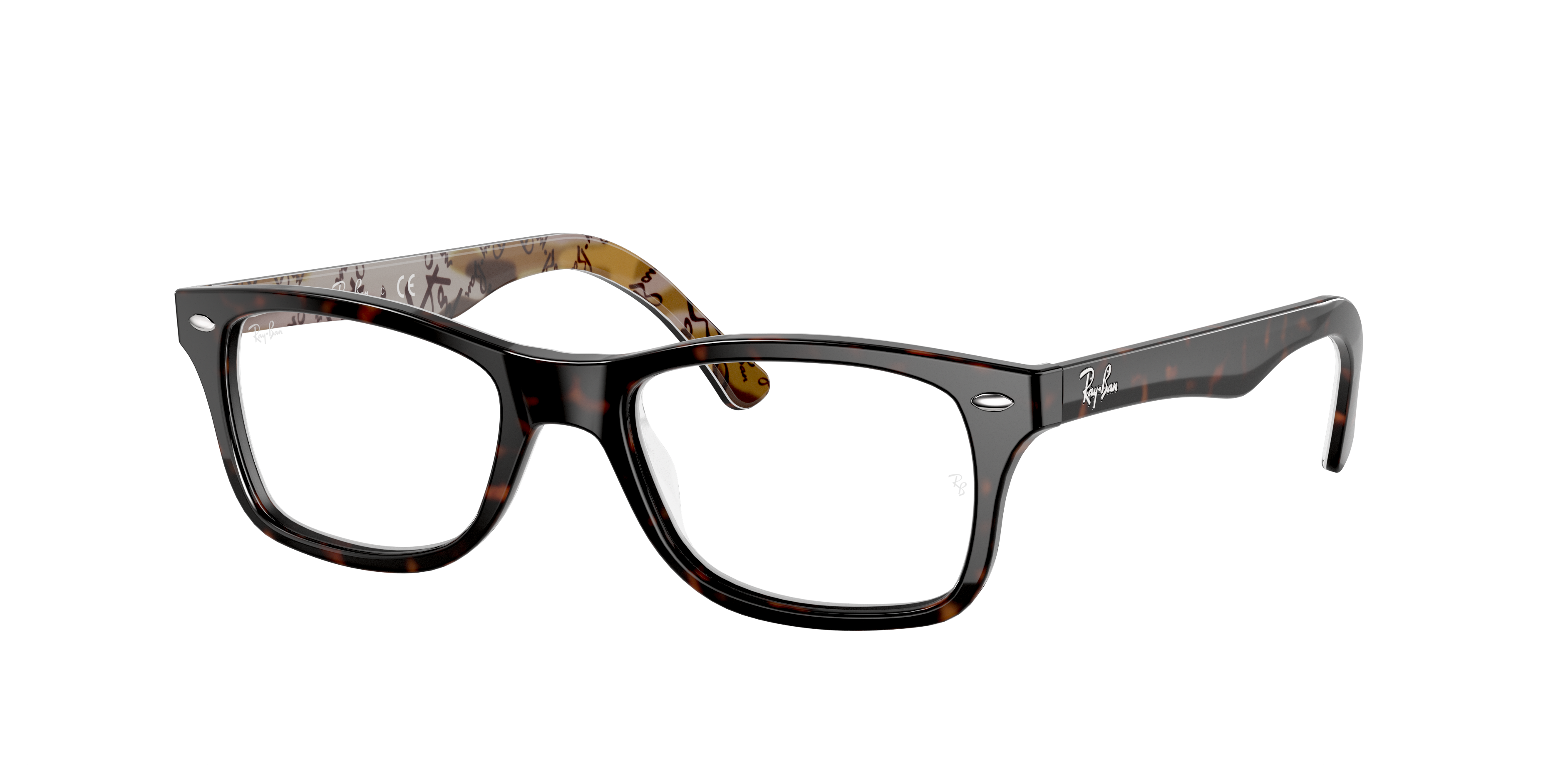 ray ban matte tortoise eyeglasses