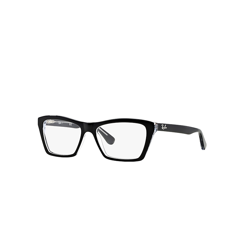 Ray Ban Rb5316 Eyeglasses Black Frame Clear Lenses Polarized 53-16