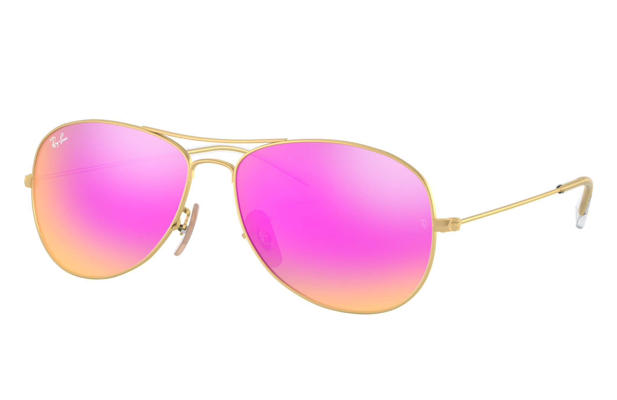 Cockpit Sunglasses in Gold and Cyclamen | Ray-Ban®