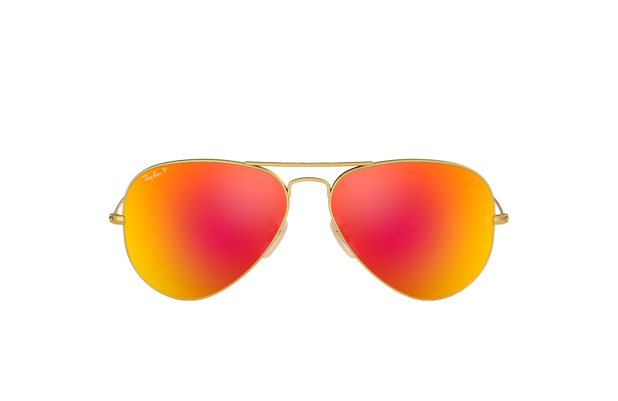 orange mirrored ray bans