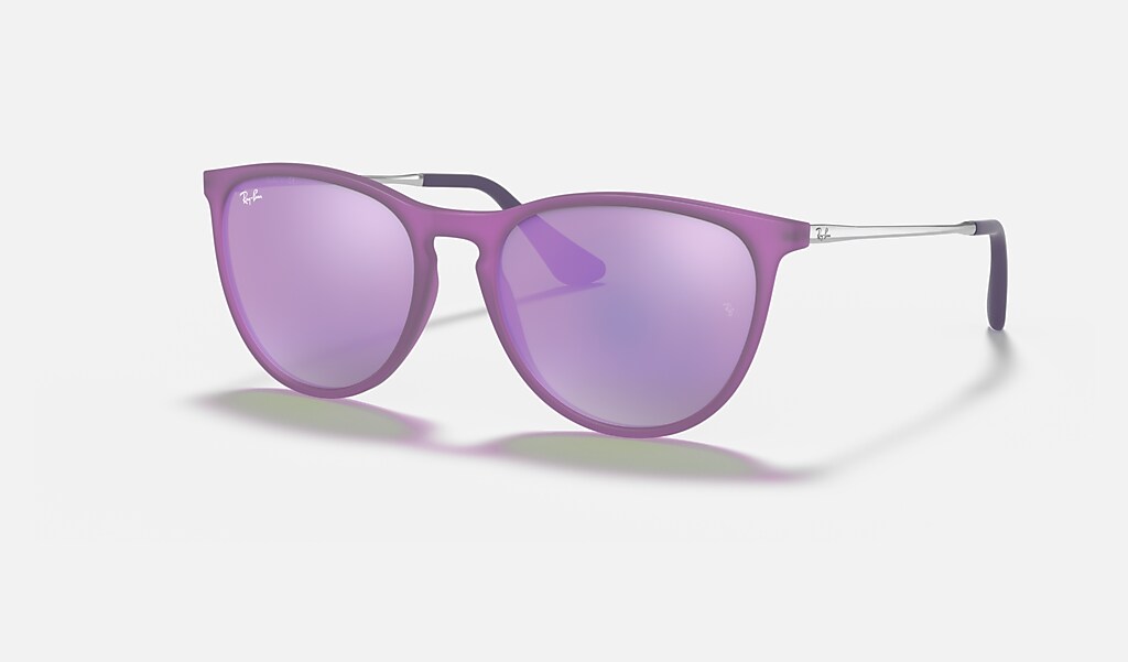 Erika Kids Sunglasses in Violet Fluo and Violet | Ray-Ban®