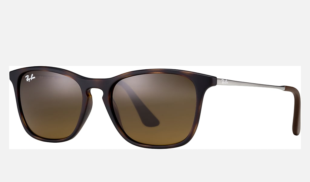 Chris Kids Sunglasses in Rubber Havana and Brown | Ray-Ban®