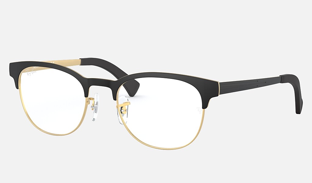 black and gold rayban glasses