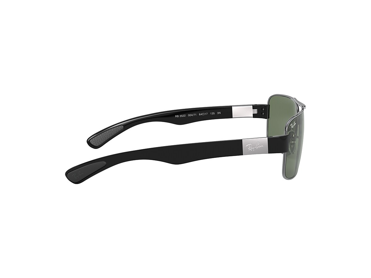 RB3522 Sunglasses in Gunmetal and Green - RB3522 | Ray-Ban® US RB3522 Sunglasses in Gunmetal and Green - RB3522 | Ray-Ban® US