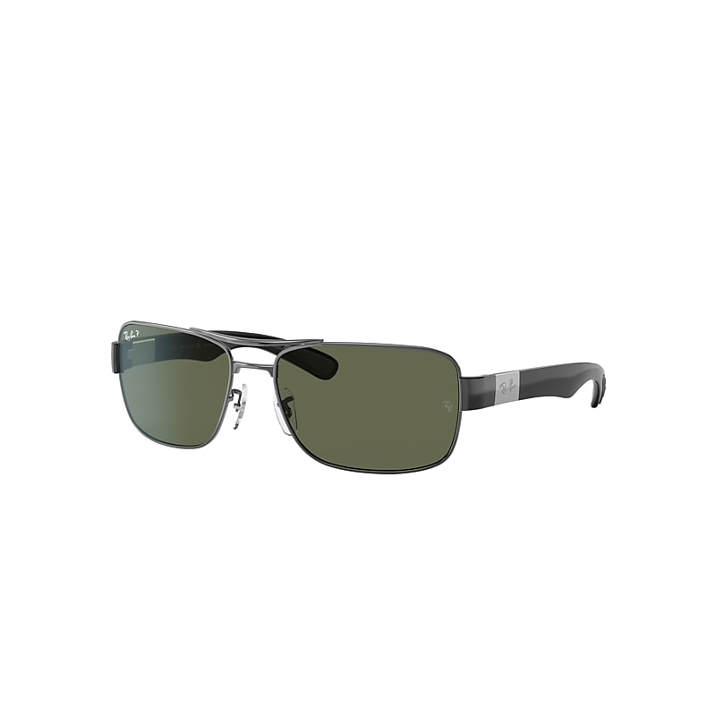 Ray-Ban Rb3522 Sunglasses Gunmetal Frame Green Lenses Polarized 61-17