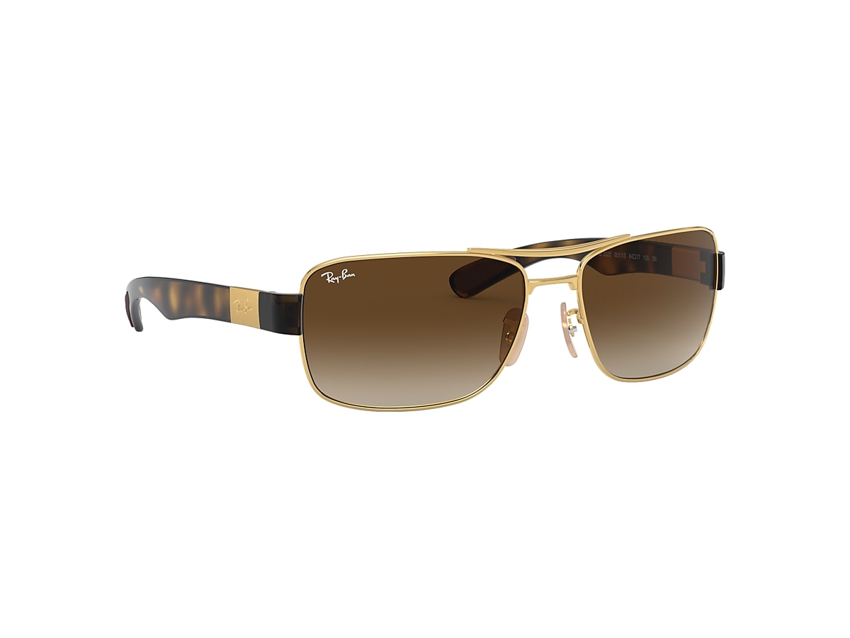 RB3522 Sunglasses in Arista Gold and Brown Gradient - RB3522