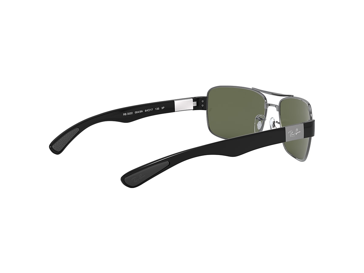 RB3522 Sunglasses in Gunmetal and G-15 Green - RB3522 | Ray RB3522 Sunglasses in Gunmetal and G-15 Green - RB3522 | Ray