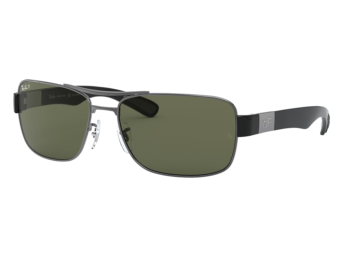 RB3522 Sunglasses in Gunmetal and G-15 Green - RB3522 | Ray RB3522 Sunglasses in Gunmetal and G-15 Green - RB3522 | Ray