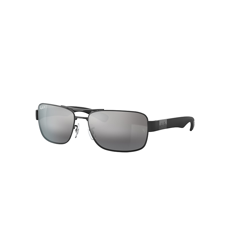 Ray-Ban Rb3522 Sunglasses Black Frame Grey Lenses Polarized 64-17