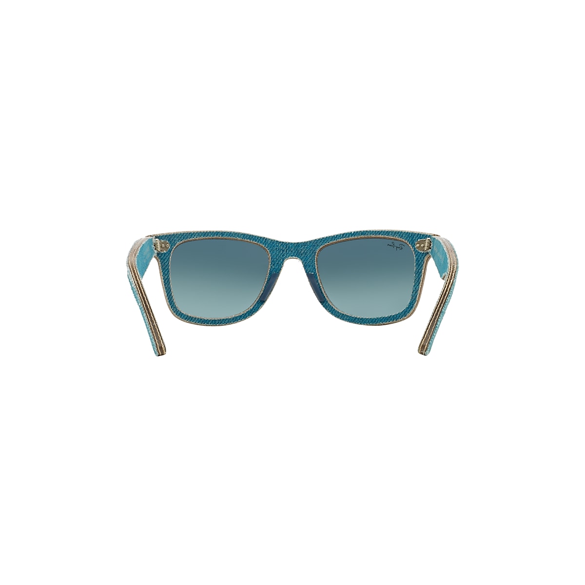 Original Wayfarer Denim Sunglasses in Light Blue Denim and Blue | Ray-Ban®