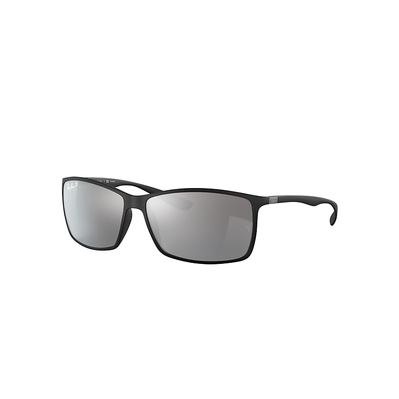 Ray-Ban Rb4179 Sunglasses Black Frame Silver Lenses Polarized 62-13