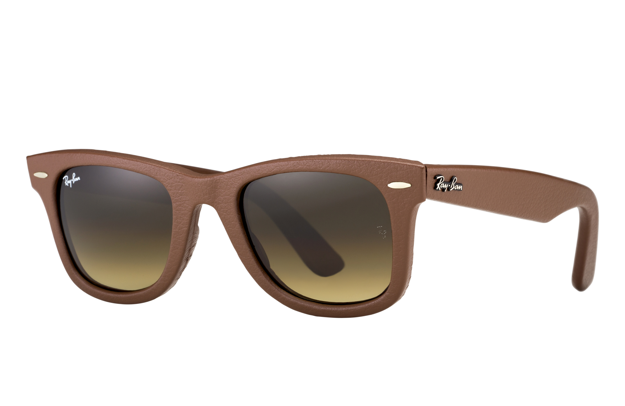 Arriba 32+ imagen ray ban sunglasses leather frame