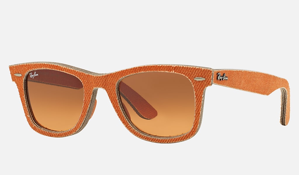 voorspelling Opgewonden zijn schuld Original Wayfarer Denim Zonnebrillen in Oranje spijkerstof en Oranje | Ray- Ban®