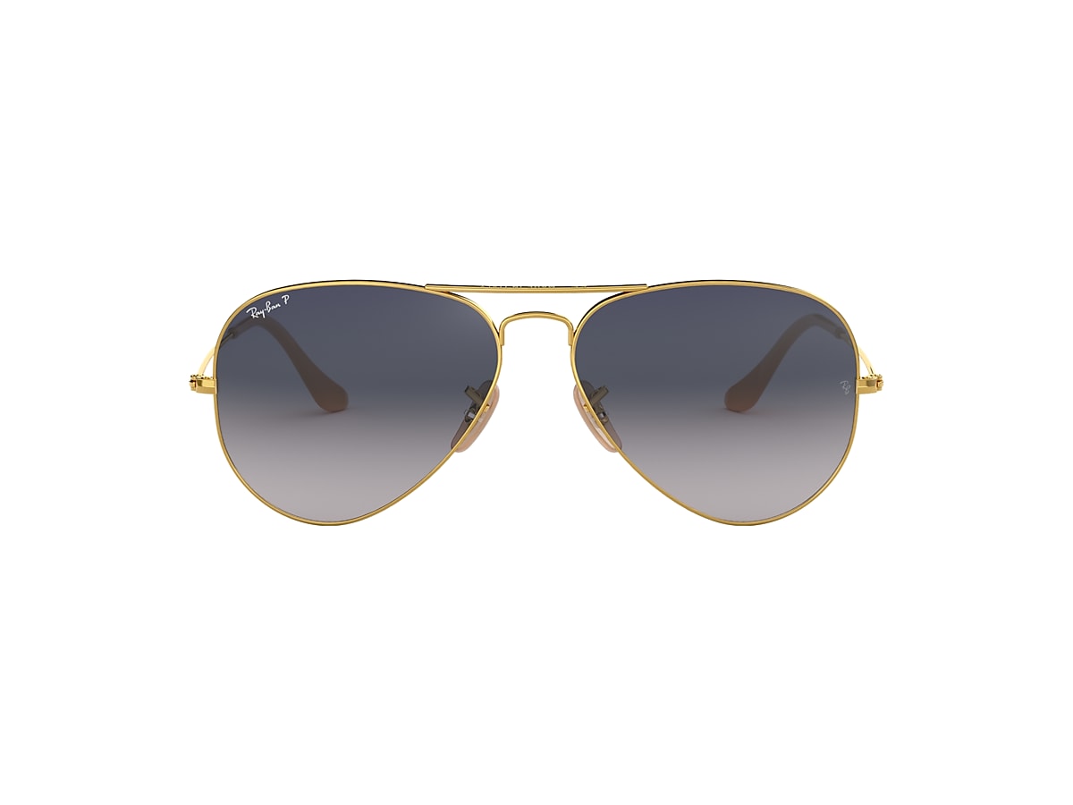AVIATOR GRADIENT Sunglasses in Gold and Blue/Grey - RB3025 | Ray-Ban® US