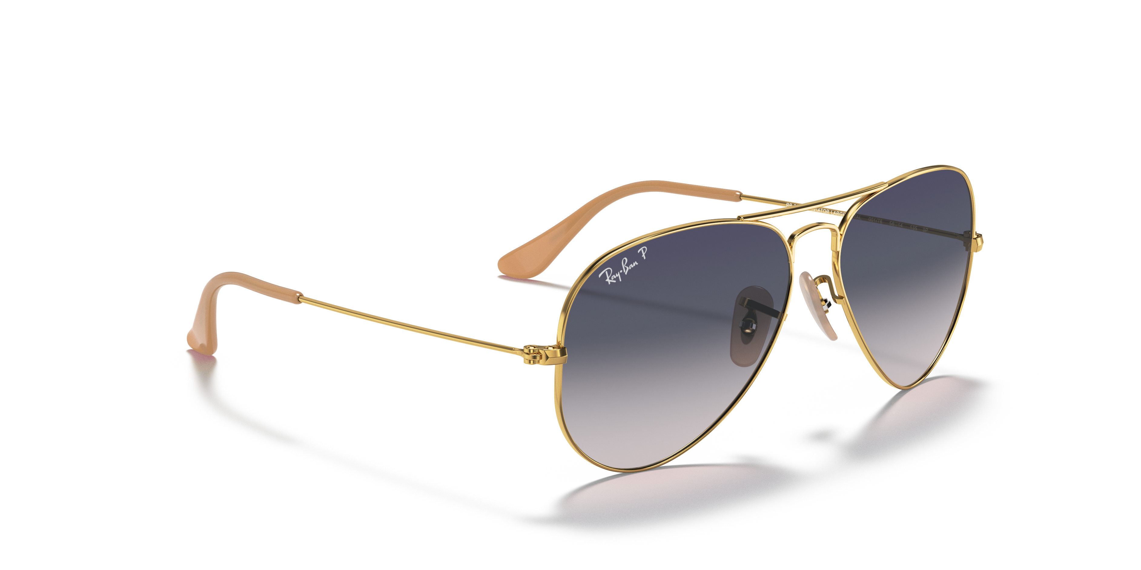 ray ban p gold