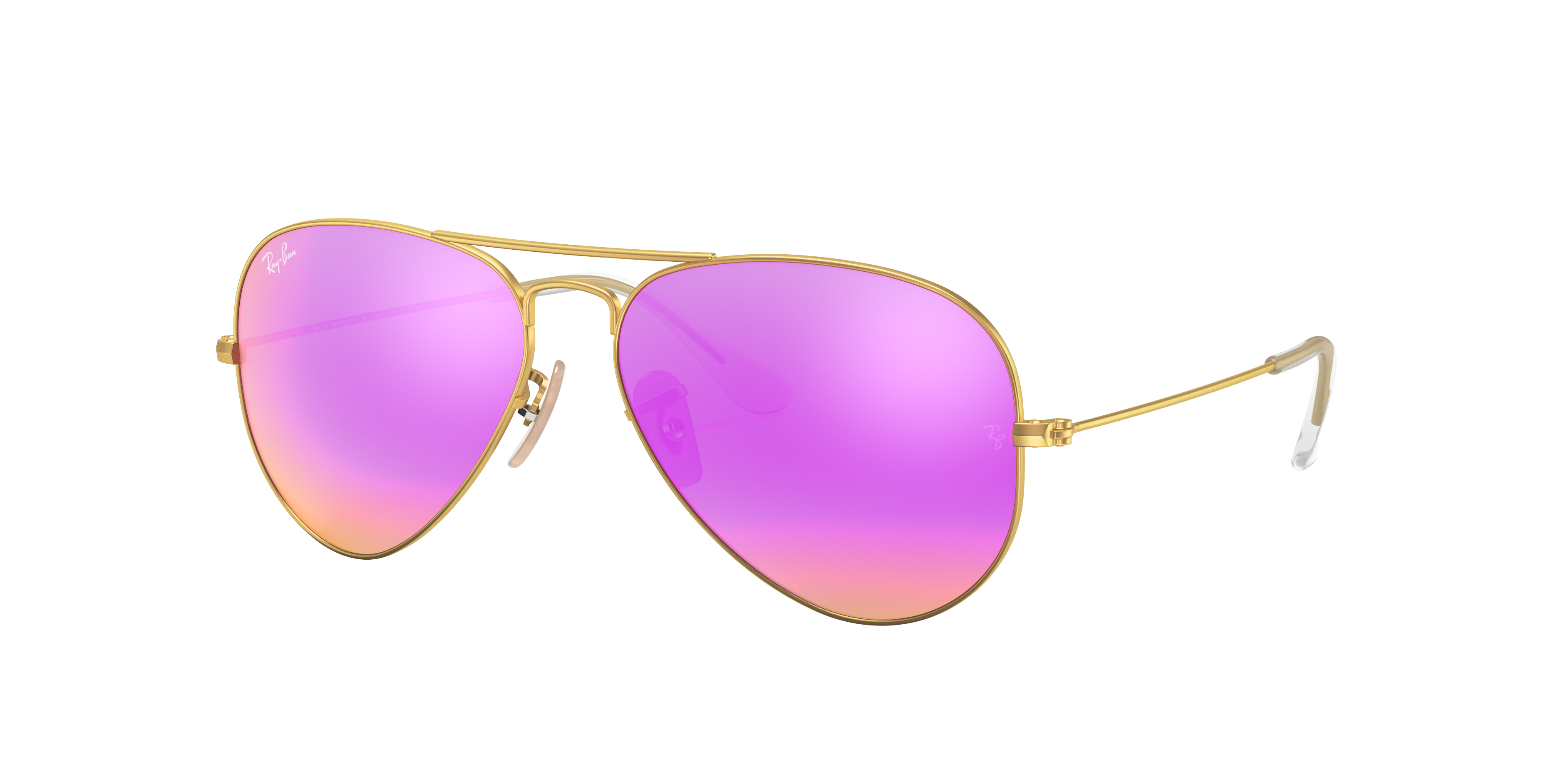 ray ban aviator flash lenses gold