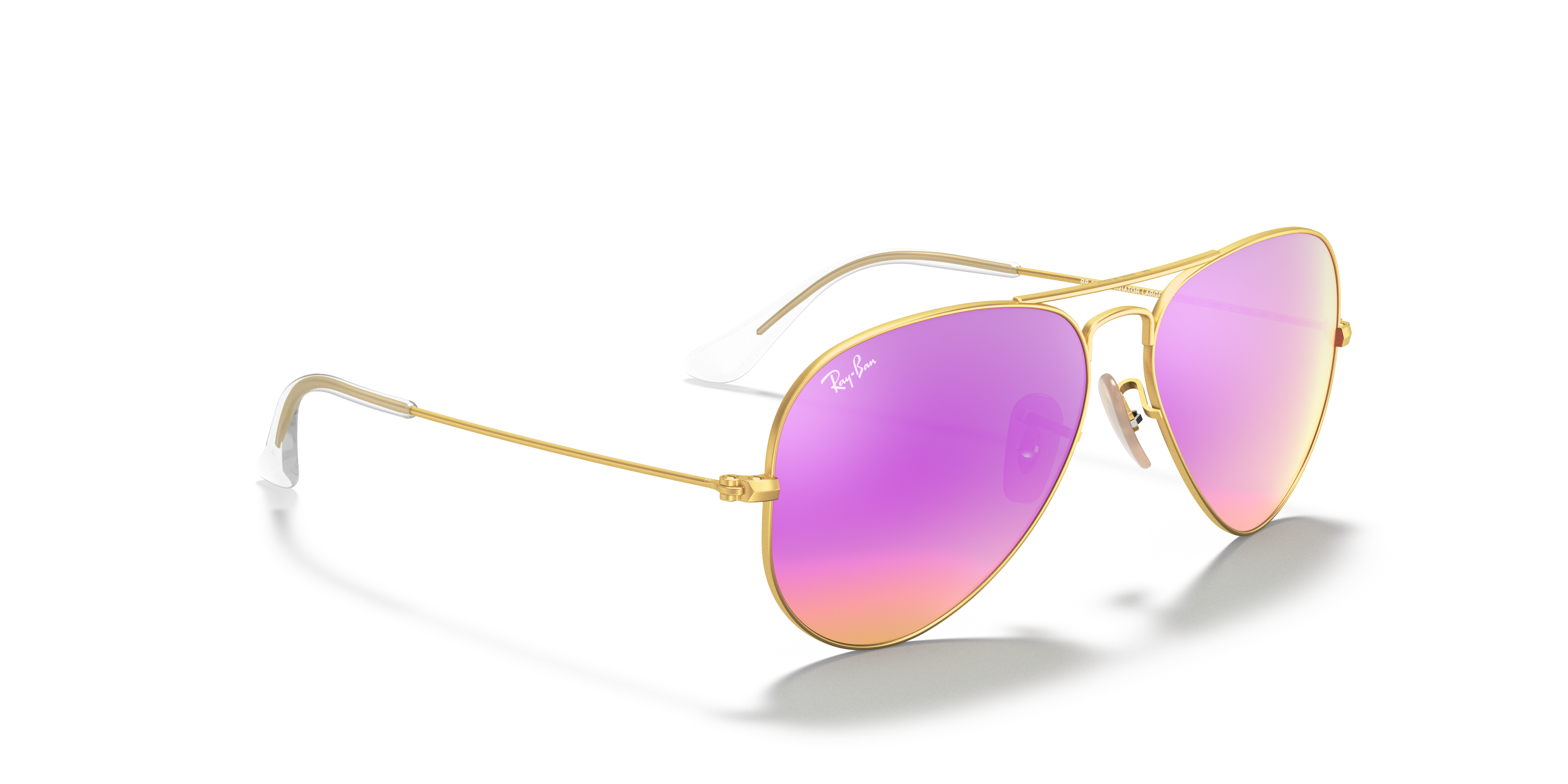 ray ban gold mirrored sunglasses