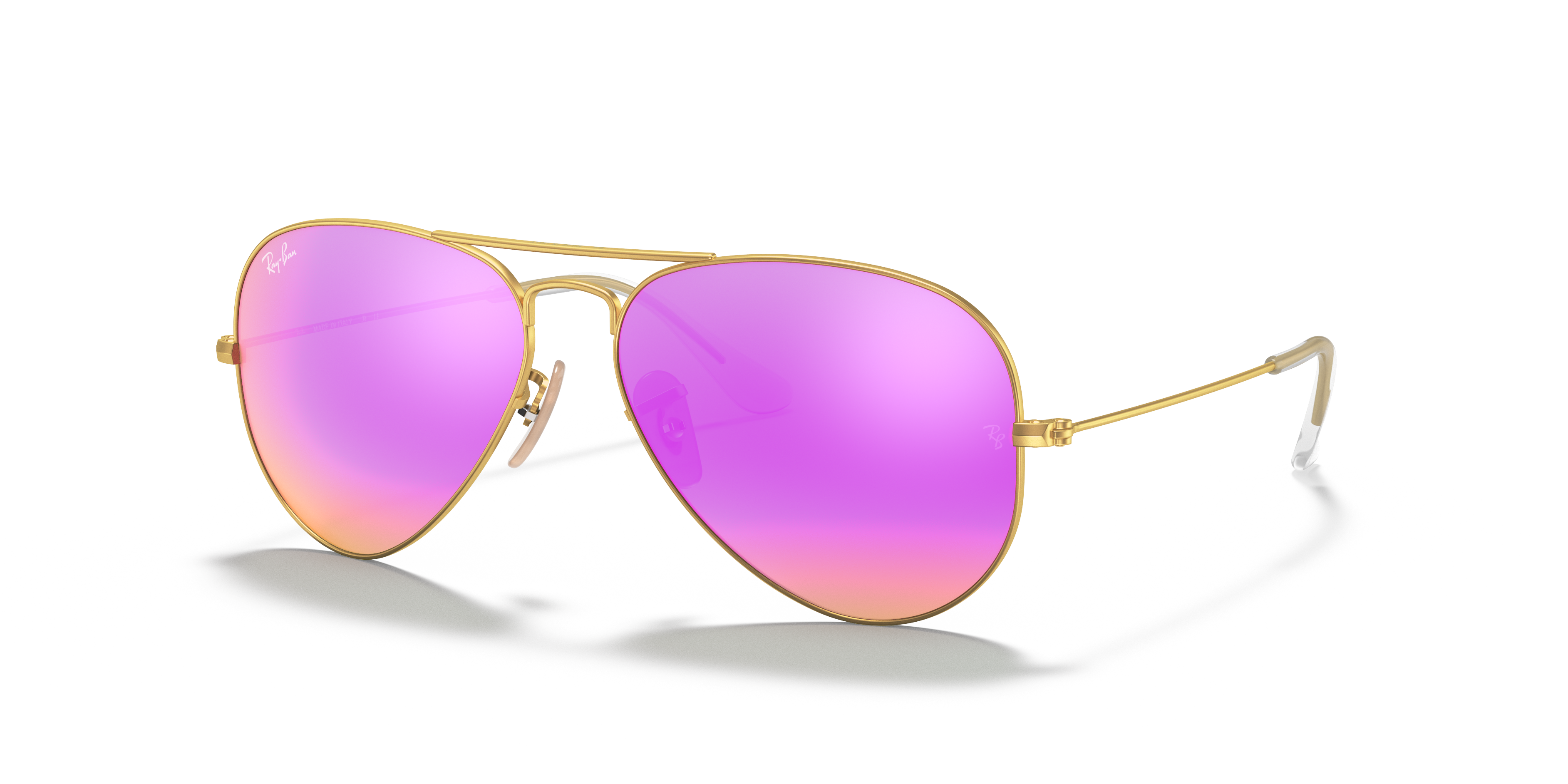 gold pink ray ban