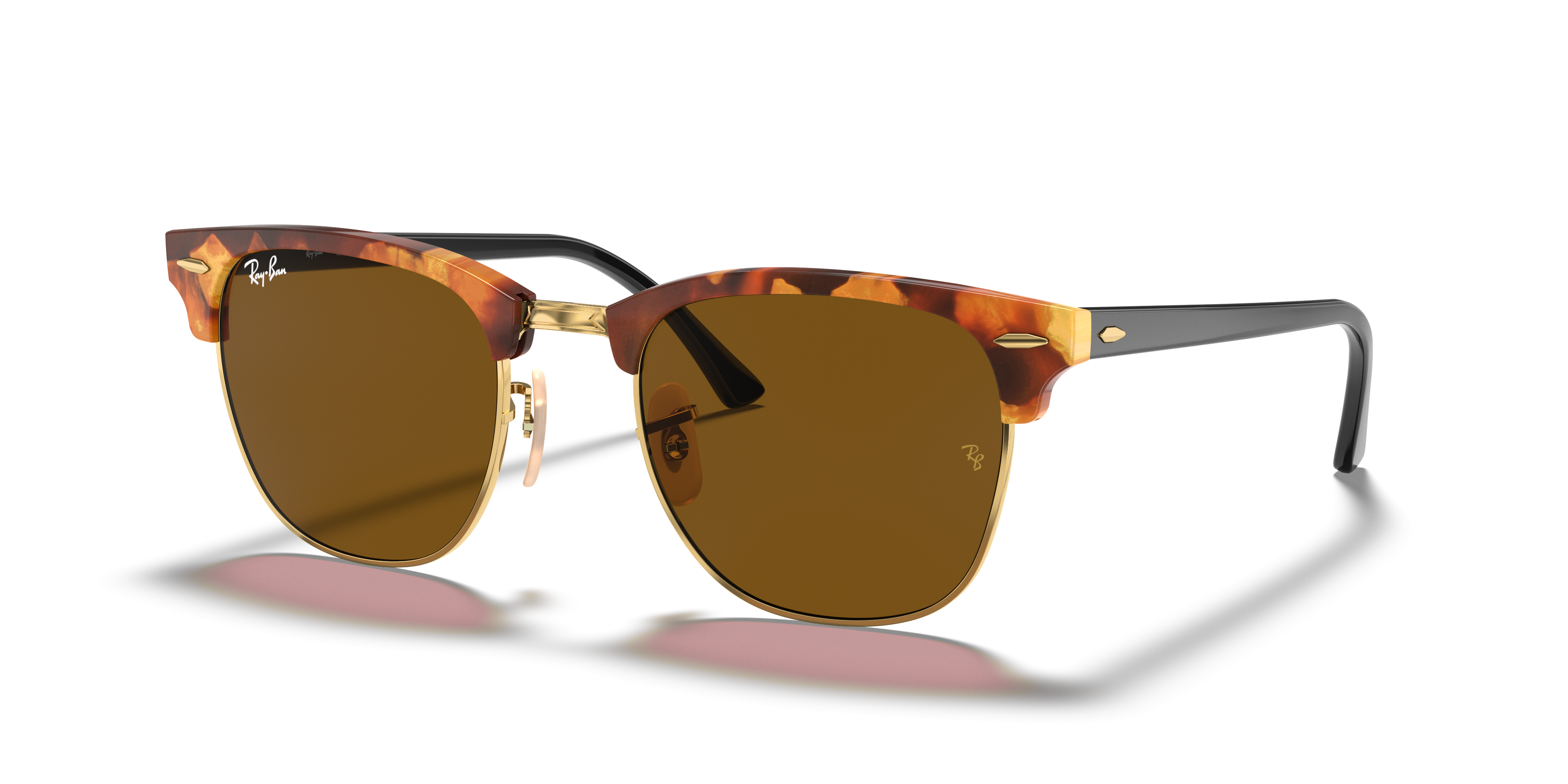 ray ban blaze hexagonal on face