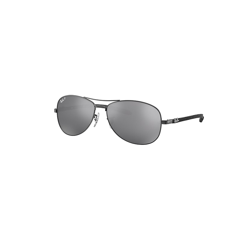 Ray-Ban Rb8301 Sunglasses Grey Frame Silver Lenses Polarized 59-14 product image
