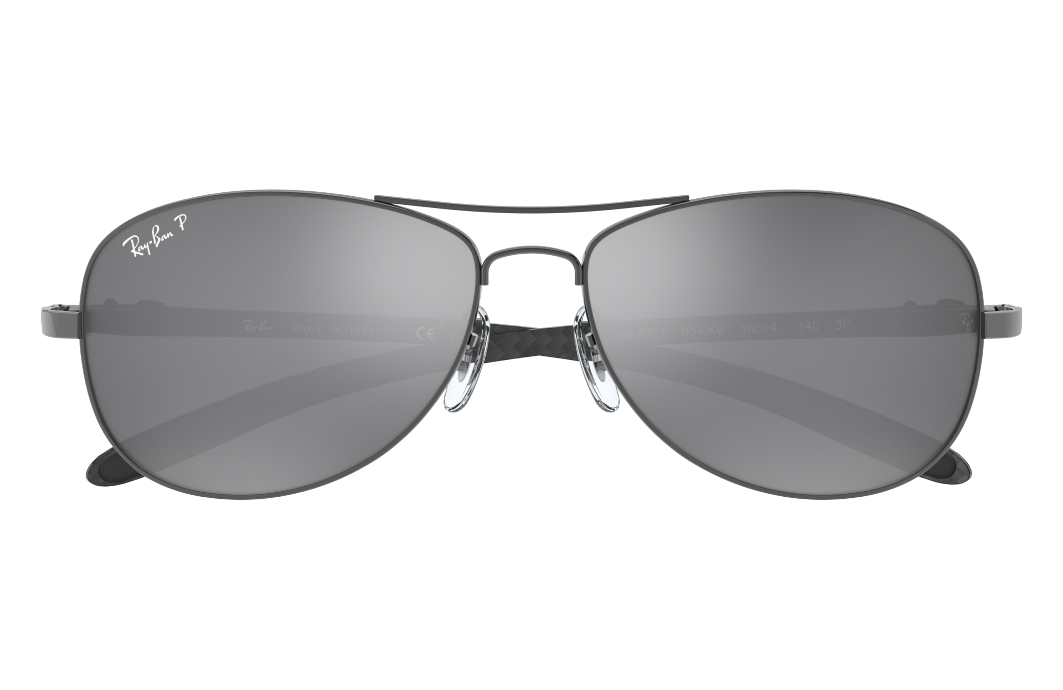 ray ban rb8301 tech sunglasses gunmetal frame grey mirror polar