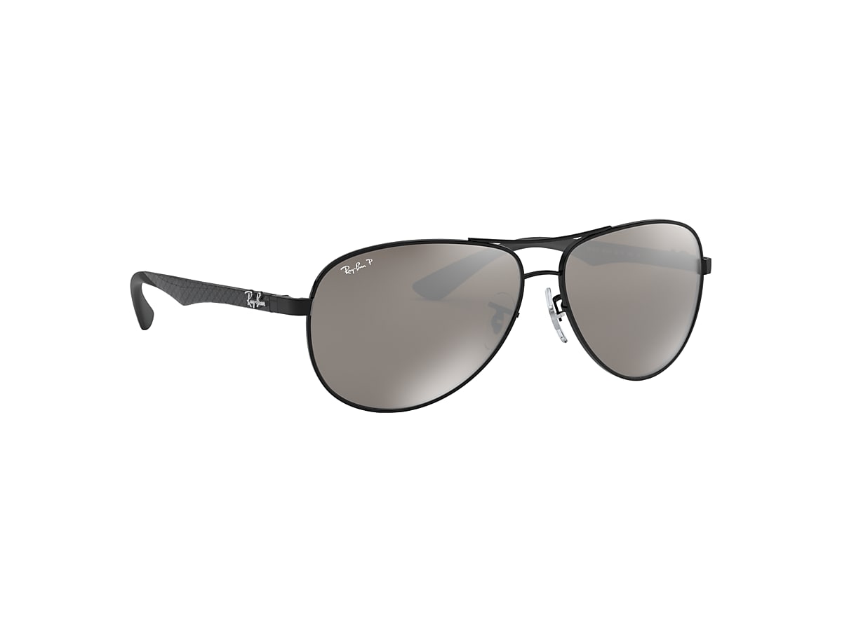 Carbon Fibre Sunglasses in Black and Grey | Ray-Ban®