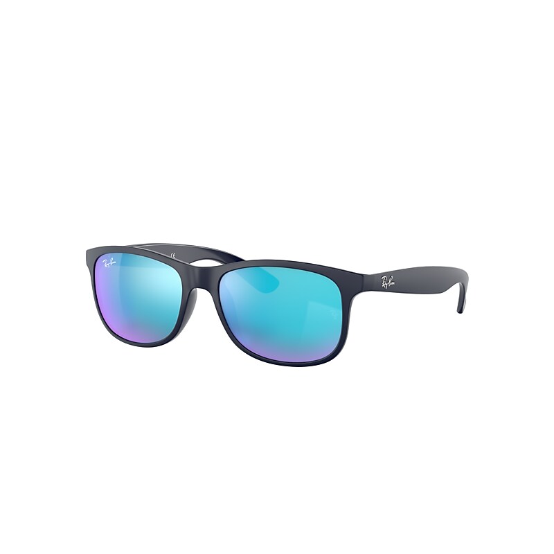 Ray-Ban Andy Sunglasses Blue Frame Blue Lenses 55-17
