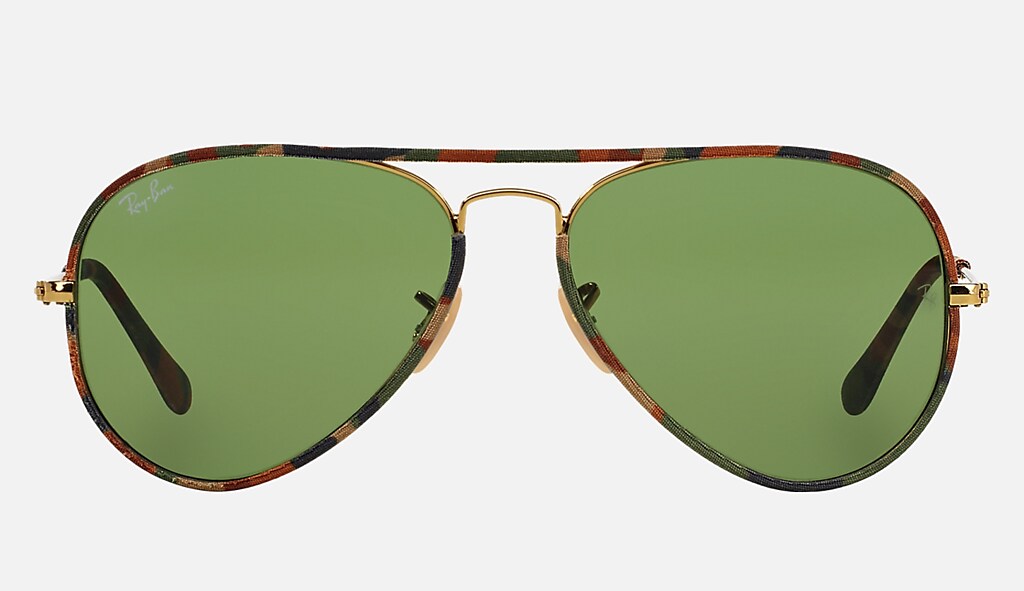 Aviator Sunglasses in Multicolor Green | Ray-Ban®