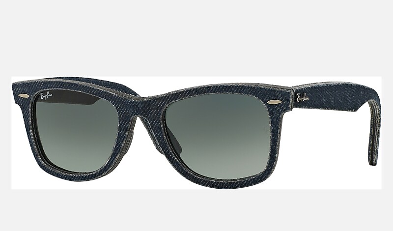 ORIGINAL WAYFARER DENIM Sunglasses in Blue Denim and Grey