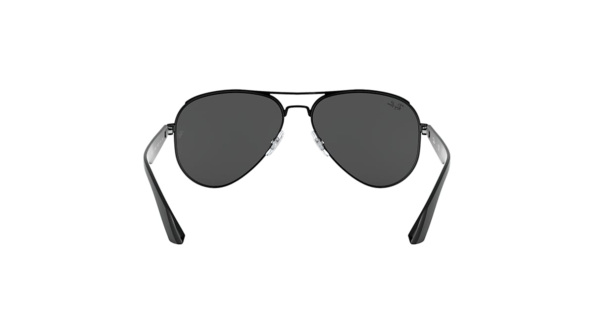 Ray-Ban Rb3523 Sunglasses Black Frame Silver Lenses 59-17