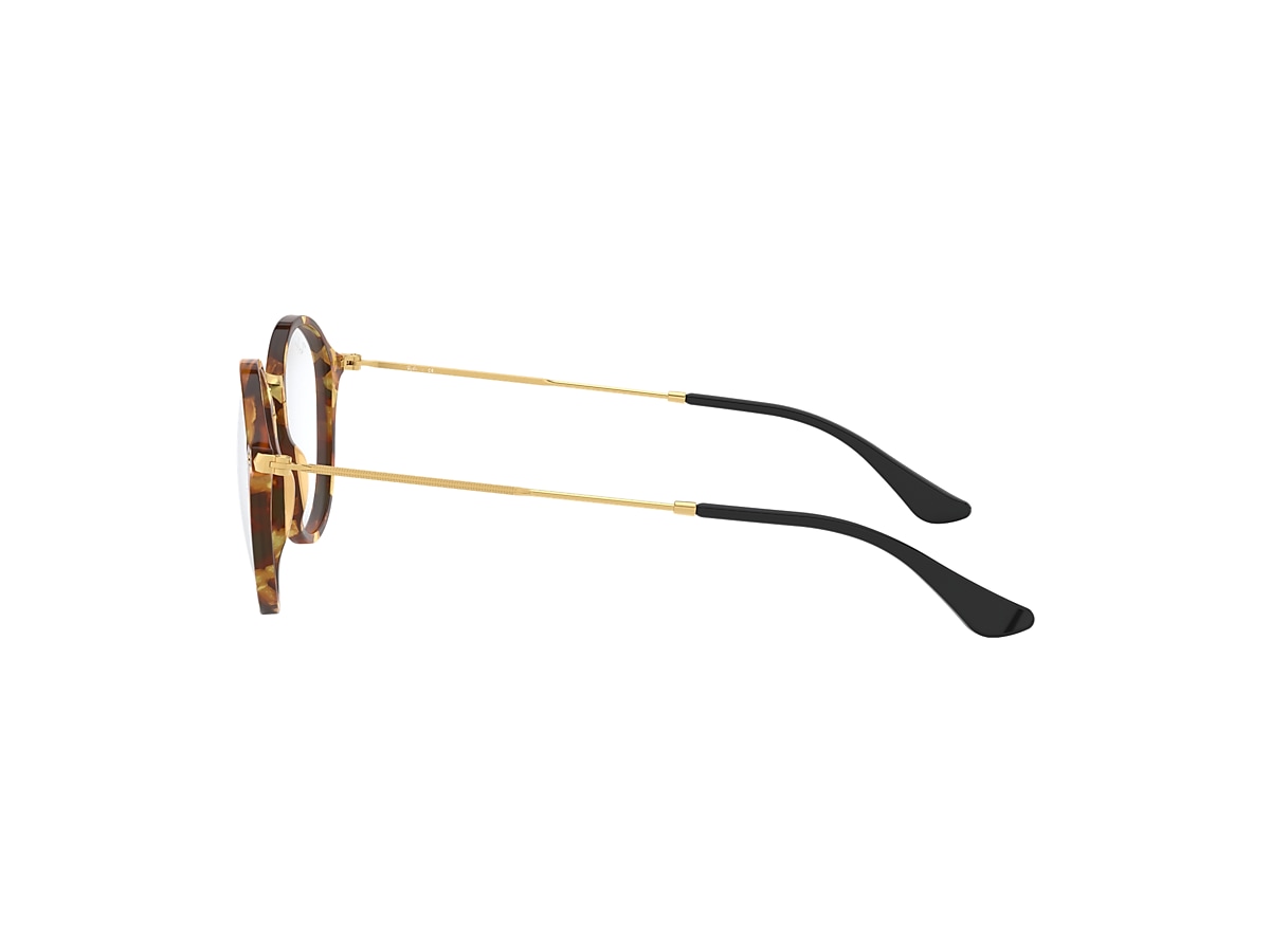 ROUND FLECK OPTICS Eyeglasses with Striped Havana Frame - RB2447V