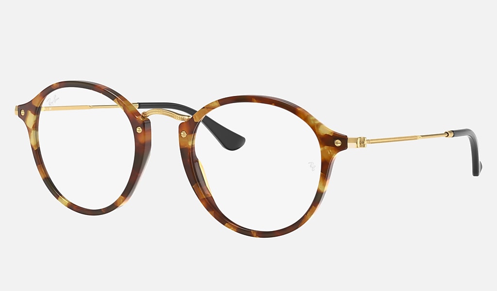 Round Fleck Optics Eyeglasses with Tortoise Frame | Ray-Ban®