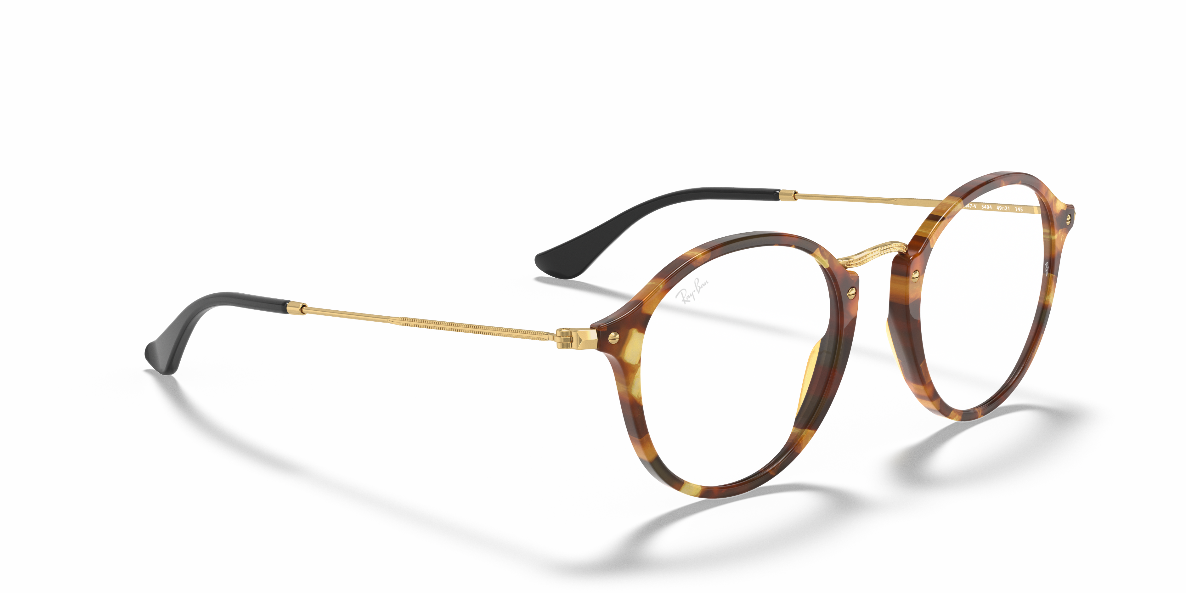 ray ban round fleck eyeglasses